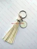 Nouvelle arrivée sublimation Long Coue-Tassels Keychains Fashion Key Ring Transfer Impression Consommables 13 Colours5935310