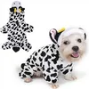 s Wholes 2019 Pet Dog Cow Style Cloth Costume Mucca da latte per cappotto per cani Winter Warm300M