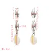 Fashion Korean gold silver 2 Colors Circles Hoop Shell Earrings For Women Bijoux Jewelry Women Jewelry Gif223w