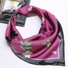 Ny lyxdesigner Small Square Scarf 100 Real Silk Scarf Head Scarves and Shawls wraps hijab pannband bandana halsduk hals 8760717