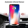 QI Drahtloses Auto-Ladegerät S5 für iPhone-Ladegerät Samsung mit Auto-Sensor 10 W Schnellladung Air Vent Mount Halter Telefon-Ladegerät Einzelhandelsverpackung