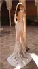 Rhinestone Lace Mermaid Wedding Dresses Illusion High Neck Long Sleeves Bridal Gowns Sexy Backless See Through Vestidos De Novia