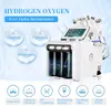 H2o2 6 en 1 hidrafacial Hidrógeno Oxígeno Máquina de dermoabrasión hidrofacial Exfoliante facial Depurador de piel Belleza facial Máquina limpiadora profunda