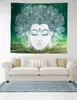 Elephant Print Muur Opknoping Tapestry Bloem Boheemse Psychedelische Pauw Mandala Beddengoed Room Decor Rug Yoga Mat Handdoek Strand Sjaal