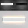 Lâmpadas Modern LED Wall Lamp Acrílico Alumínio Sconce Hotel Restaurante Corredor Foyer Cabeceira Banheiro Vestiário Minimalista Espelho Luz