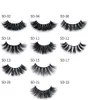 3D Faux Norek rzęsy Crisscross Grube rzęsy Ręcznie wykonane Pełny Strip Lashes Volume Miękkie Fake Mink Laszy Rzęsy Narzędzia 52styles rra1606