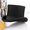 إنجلترا نمط الرجال الأعلى قبعة 100٪ الصوف فيدوراس جنون هاتر الأعلى القبعات التقليدية شقة الأعلى رئيس قبعة حزب steampunk الساحر كاب C19022301
