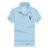 2018 nova roger federer chegada a quente venda pólo shirts homens primavera verão 13 cores moda casual manga curta c19041501