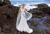 Mermaid Wedding Dresses With Cape Full Lace Appliqued Jewel Neck Cap Sleeve Bridal Gowns Sweep Train Wedding Dress