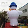 Cute Inflatable Snowman Balloon 3m/5m Giant White Funny Friendly Air Blow Up Cartoon Snow Man Replica With Broom For Outdoor Christmas Decoration