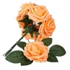 2019 Sales!!! Wholesales Free shipping 25pcs PE Foam Rose Flower Light Orange