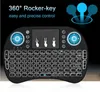 Mini I8 Drahtlose Tastatur Hintergrundbeleuchtung Hintergrundbeleuchtung 2,4G Air Mouse Tastatur Fernbedienung Touchpad Wiederaufladbare Lithium-Batterie Für TV Box