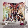 Éléphant chanceux tapisserie tenture murale multifonctionnel serviette de plage châle tapis de yoga tapis de pique-nique maison fête décoration chambre salon