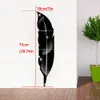 3D Feather Mirror Wall Sticker Room Decal Mural Art Home Decoration DIY 7318CM8484719