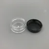 5 Gram Plastic Pot Jars 5 ML Jar Cosmetic Containers Sample Empty Container Clear Plastic Refillable Containers Screw Cap Lids W/ Spatula