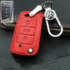 wholesale Étui à clés de voiture Volkswagen de marque de voiture femmes et hommes Portefeuilles clés Sac à clés en cuir de luxe Modèle B Trois couleurs