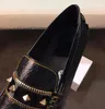 [Caja original] Nuevos mocasines de lujo para hombre Drive Rivet Cuero real Casual Slip On Shoes Tamaño 38-44