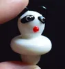 Alta Qualidade De Vidro Colorido Sólido UFO panda Cúpula de Carb dome para bongos de vidro tubulações de água dab plataformas de petróleo 25mm Quartz Banger Térmica Nails