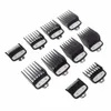 10Pcs 1.5mm-25mm Hair Clipper Limit Comb Guide Attachment Size Barber Replacement Hair Care Styling Tool Set