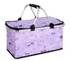 10 Style Oxford Cloth Folding Picnic Storage Basket Bag Camping Insulated Cooler Cool Hamper Outdoor Waterproof Picnic Bags SN1120