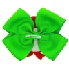 6 Inch Christmas Big Hiar Bows for Girls Santa Ribbon Snow Man Matching Outfits Childrens Xmas headwear 24 Designs