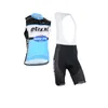 Radtrikot-Sets Radtrikot-Sets QUICK STEP Team Radsport Ärmellose Trikotweste Trägerhosen-Sets Sommeroberteil Reiten Bequeme, schnell trocknende Kleidung 240314