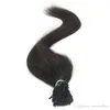 Stick I Tip Haarextensies 1G STRAND BRAZILIAS RECHTE WAVE KERATIN HUNS Remy Hair Extension 8 Colors for Option