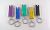 Mini LED flashlight key chain Tetris lamp creative plastic universal key ring lamp pendant 6 colors T3I5415