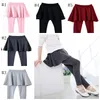 Meninas Leggings menina Cotton bolo saia Pants Crianças Calças Kid dança Vestuário Outono Roupa do bebê 5 cores frete grátis DHW1850