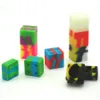 Home Storage Silicone Square Shape Dab Jars Smoke Bottles Smoking Accessories Wax Oil Container