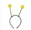 7 colores niño adulto bola mariquita mosca abeja hormiga sombrero Cosplay antena diadema banda para el cabello disfraz