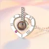 Wholesale-fashion vision pendant necklaces trendy stainless necklace heart round good quality jewelry with box packing model no. NE934