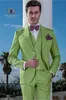 Mint Green Groom Tuxedos Notch Lapel Groomsman Wedding Tuxedos Moda Moda Formalna Biznes Prom Kolacja 3 Piece Suit (Kurtka + Spodnie + Kamizelka + Kamizelka) 16