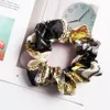 Ny designer hår tillbehör för kvinnor hår slipsar blommiga tjejer hår scrunchies barn frisyrer barn hairrose 10 färger ins nya heta