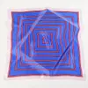 The new 53cm silk striped silk geometric diamond pattern ladies small square scarves small scarf student