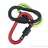 8 سنتيمتر سبائك الألومنيوم carabiner d-ring مفتاح سلسلة كليب متعدد الألوان التخييم كيرينغ المفاجئة هوك في الهواء الطلق السفر كيت QuickDraws DLH056