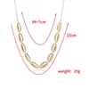 Collar de conchas de Boho Collares de conchas Collar de envoltura Cadenas Collar de diseñador Joyas de playa para mujeres