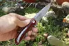 Alta qualità VG10 Damasco d'acciaio EDC Lama piegante della tasca Rosewood + strato dell'acciaio inossidabile Maniglia tattica di sopravvivenza Folding Knives