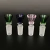 Glass bowl male 14mm 18mm double layers colorful bong accessory cone smoking pipes 2018 latest hookah accessories