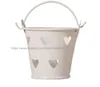 500pcs Heart Hollow Metal Wedding Party Shower Gift Mini Small Assorted Colored Tin Pails Buckets Bucket Candy Chocolate Box