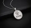 Lumineux évider chien chat patte amour pendentif collier pour femmes hommes Hip Hop bijoux Couple promesse colliers saint valentin cadeaux