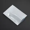 200pcs/lot 6x9cm Mini Open Top Food Packing Pouches White Glossy Aluminum Foil Package Bag Powder Tea Storage Bags Wholesale
