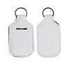 20pcs Partys Favors 30ml Hand Sanitizer Holder Neoprene Keychain Mini Bottle Cover White Color Rectangle Shape Chapstick