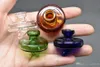 Colored UFO Glass Carb Cap banger For Less 35mm domeless Quartz Banger Nail 2mm 3mm 4mm Thick Enail Dab Rig glass water pipes