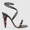 Fashion Snake Print High Heel Women Sandals Summer Sexy Sandals Summer Shoes Woman Sandalias Ladies Shoes Pumps Plus Size 34-43