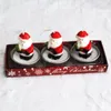 Christmas Tea Light Santa Candles Christmas Lovely Craft Gift Santa Claus Snowman Pine Cone Home Interior Candles Party Ornament Supplies