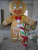 Professional custom gingerbread man Mascot Costume Cartoon Character gingerbread boy Mascot Clothes Christmas Halloween Party Fancy Dress