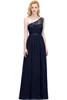 Chiffon One Shoulder Aline Bridesmaid Dresses Cheap Formal Prom Evening Party Gown Real Pictures Mother Of The Bride Dress CPS8189198874