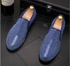 수제 블랙 블루 라인 스톤 남성용 스웨이드 로퍼 웨딩 파티 남자 신발 럭셔리 골드 고귀한 우아한 드레스 신발 BM980