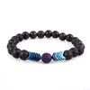 Natural Vulcânica Lava Pedra Essencial Difusor Difusor Braceletes Bangle Healing Equilíbrio ioga Ímã Ímã Pulseira Beads Bracelet